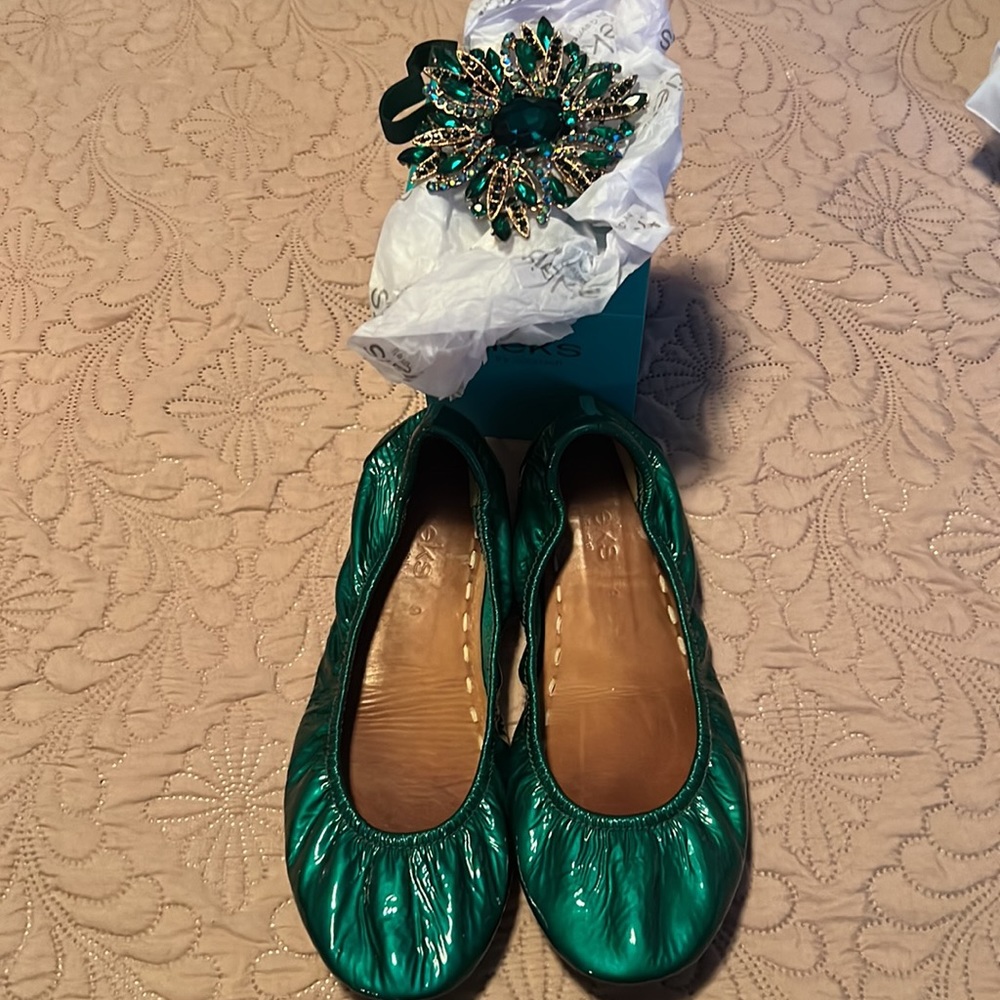 💚 EUC Tieks Emerald Size 9